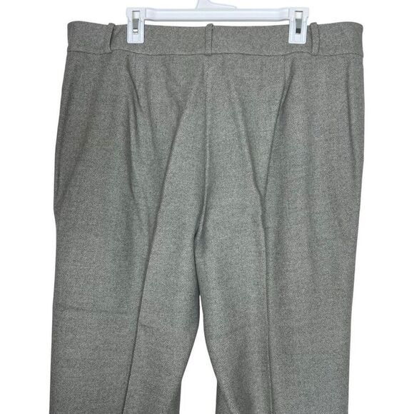 Lauren Ralph Lauren Wool Blend Herringbone Gray Trousers Size 18W - Picture 6 of 15